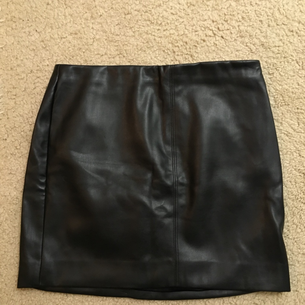Mini Leather Skirt